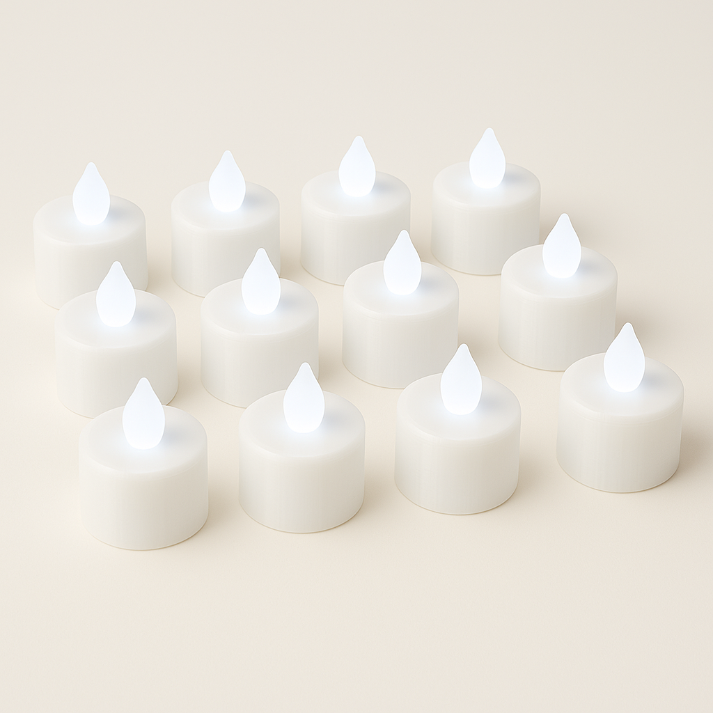 LED Candle 12 Pack - white