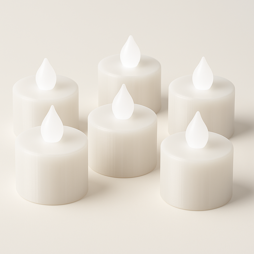 LED Candle 6 Pack - white